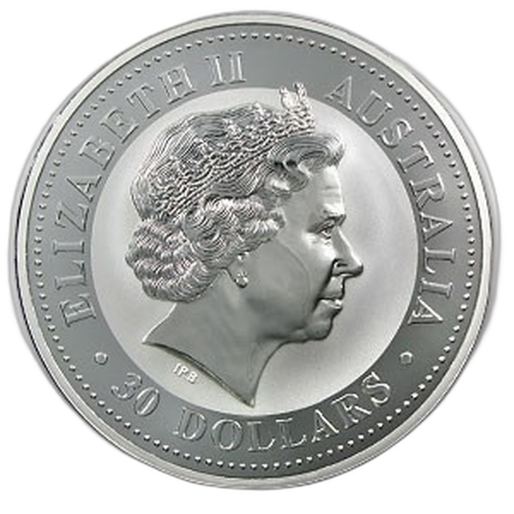 1 kilo Kookaburra Plata 1999 back