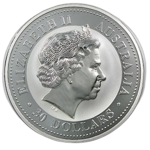 Thumbnail 1 kilo Kookaburra Plata 1999 back
