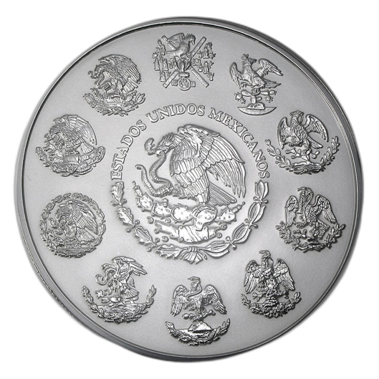 1 kilo Mexican Libertad Zilveren Munt 2009 achterkant