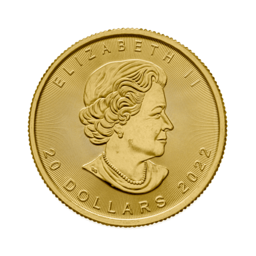 Thumbnail Reverse 1/2 troy ounce gold Maple Leaf coin