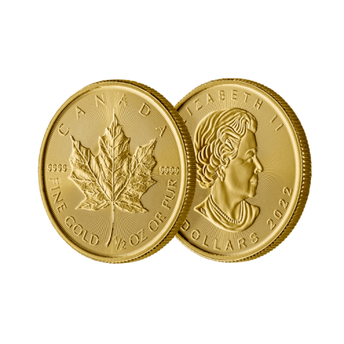 Thumbnail 1/2 oz gold Maple Leaf coin