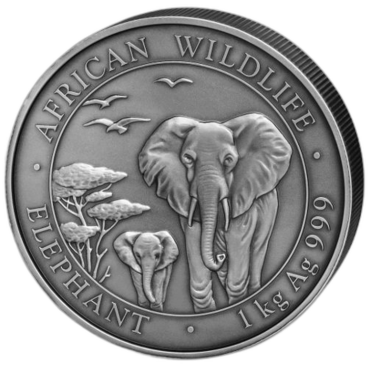 1 kilo Bavarian State Mint Silbermünze 2015 angle 1