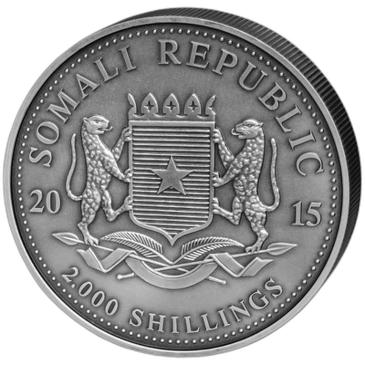 1 kilo Bavarian State Mint Silbermünze 2015 angle 2