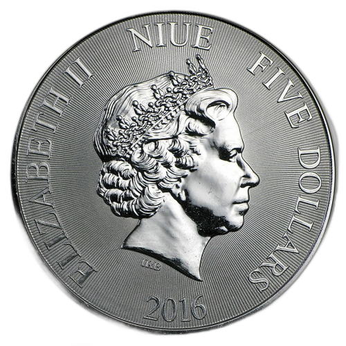 Thumbnail 2 oz New Zealand Mint Zilveren Munt Divers achterkant