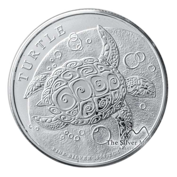 2 oz New Zealand Mint Zilveren Munt Divers perspectief 1
