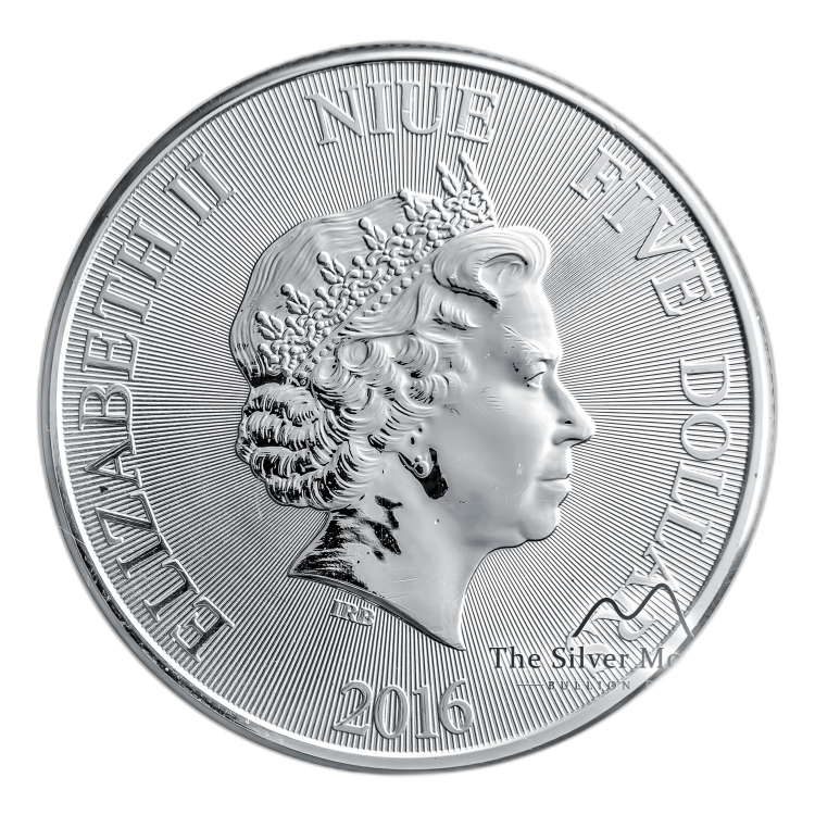 2 oz New Zealand Mint Zilveren Munt Divers perspectief 2