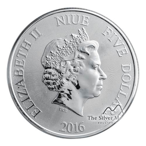 Thumbnail 2 oz New Zealand Mint Zilveren Munt Divers perspectief 2