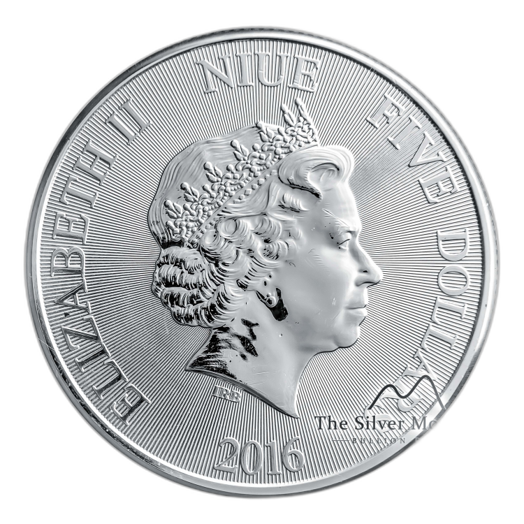 2 oz New Zealand Mint Zilveren Munt Divers perspectief 3