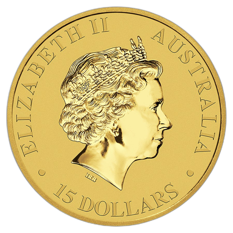 1/10 oz Kangaroo Gouden Munt 2017 achterkant
