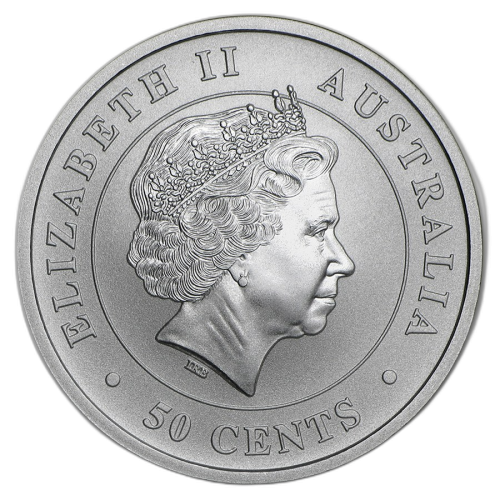 Thumbnail 1/2 troy ounce zilveren Tiger Shark munt 2016 achterkant