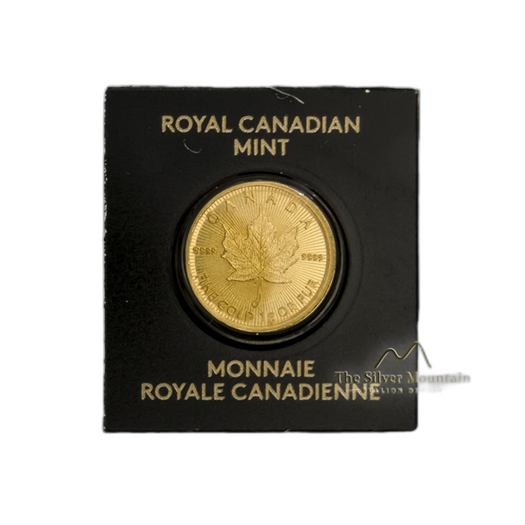1g Royal Canadian Mint Gold Coin 2019 angle 1