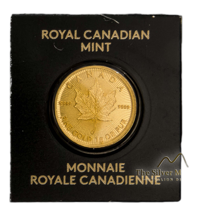 1g Royal Canadian Mint Gold Coin 2019 angle 2