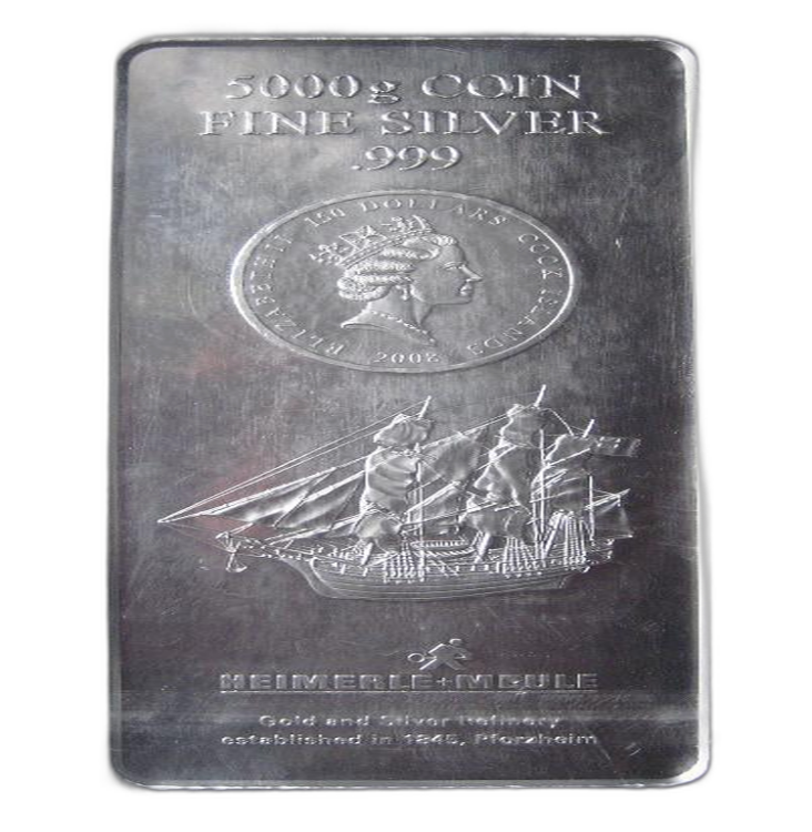 Andorra Eagle 5 kilogram silver munzbarren back