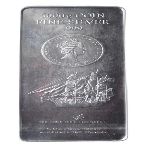 Thumbnail Andorra Eagle 5 kilogram silver munzbarren back
