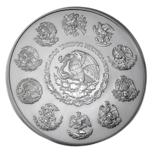 Thumbnail 1 kilo Mexican Libertad Silver Coin back