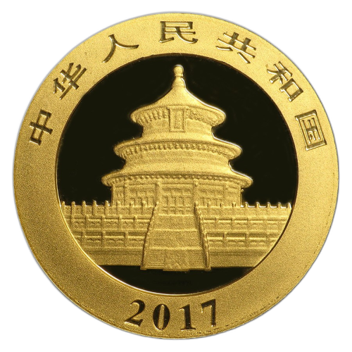 Thumbnail 3g Panda Gold Coin 2017 back