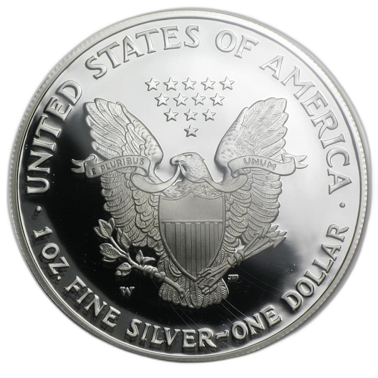 1 oz US Mint d'Argent 2005 back
