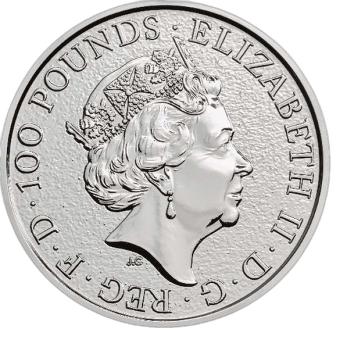 Thumbnail 1 oz Royal Mint Platina Munt 2016 achterkant