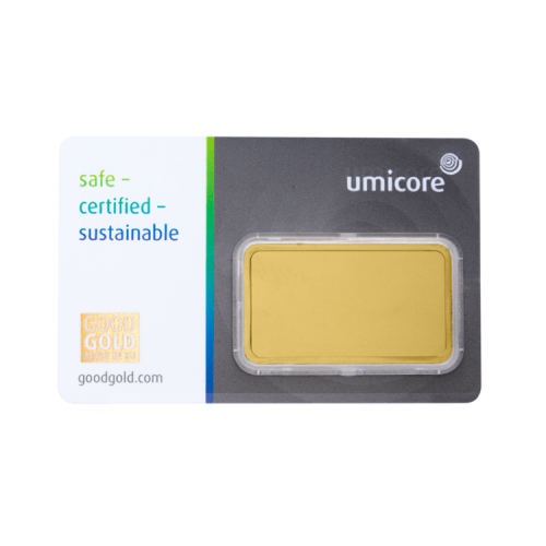 Thumbnail Reverse 1 oz Umicore gold bar