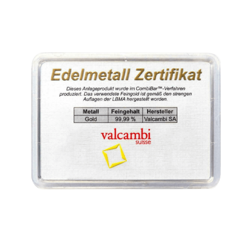 Thumbnail Certificate of authenticity combi bar 10x 1 gram gold