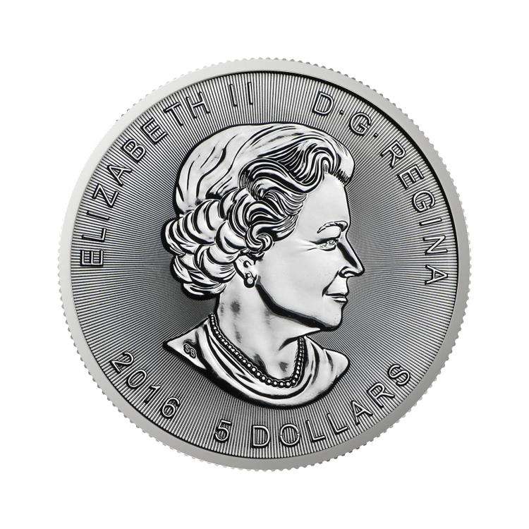 1 oz Royal Canadian Mint d'Argent 2016 back