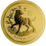 1 oz Lunar Gold Coin 2018 front
