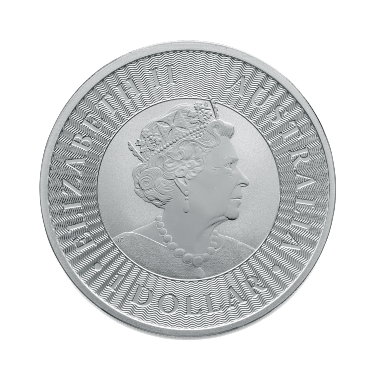 Reverse 1 troy ounce silver Kangaroo coin