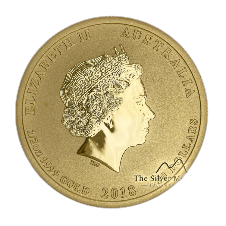 1/2 oz Lunar Gouden Munt 2018 perspectief 2