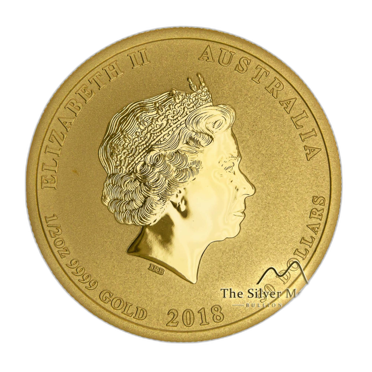 1/2 oz Lunar Gouden Munt 2018 perspectief 3