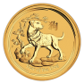 1/4 oz Lunar Gouden Munt 2018 voorkant