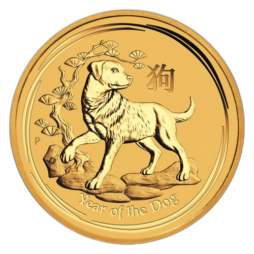 Thumbnail 1/4 oz Lunar Oro 2018 back