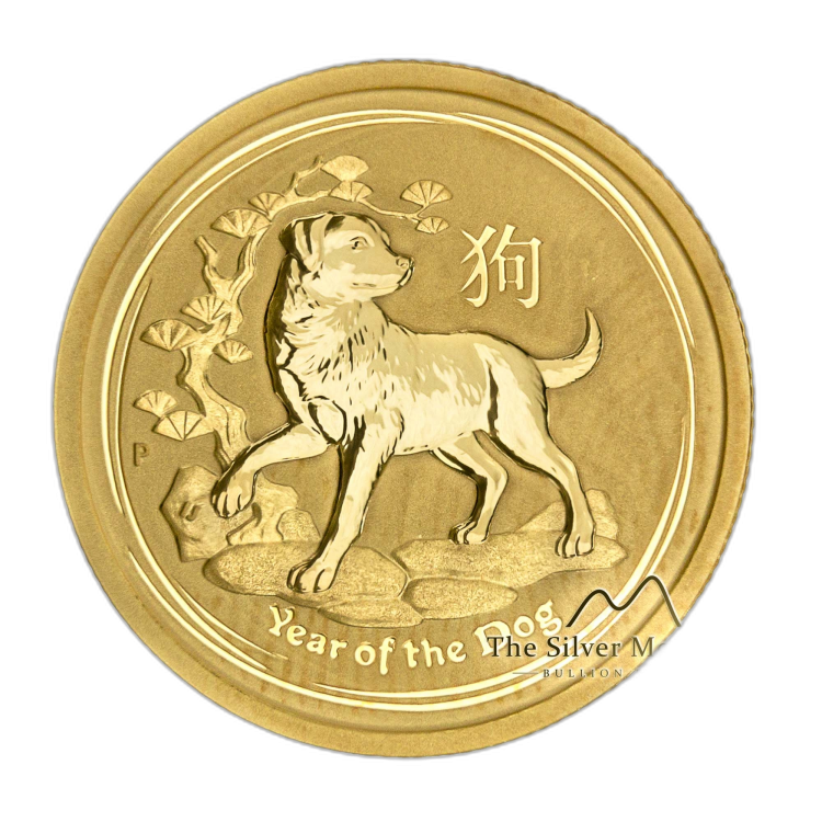 1/4 oz Lunar Oro 2018 angle 1