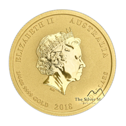 Thumbnail 1/4 oz Lunar Oro 2018 angle 2
