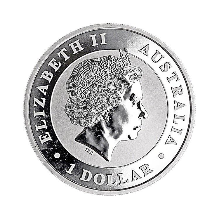 1 oz Kookaburra Zilveren Munt 2018 achterkant