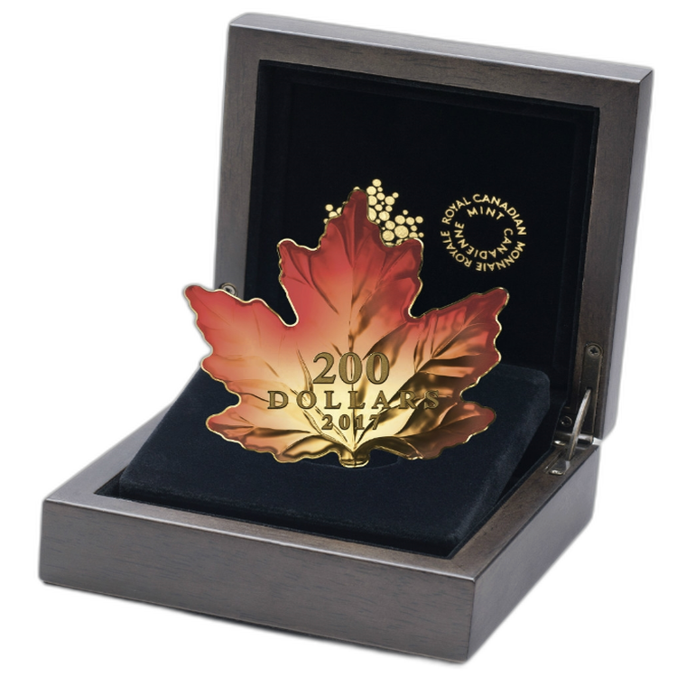 1 oz Royal Canadian Mint Oro 2017 back