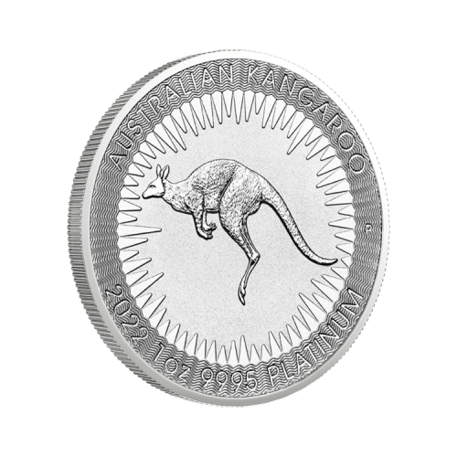 Thumbnail 1 troy ounce platinum Kangaroo coin 2022 angle 2