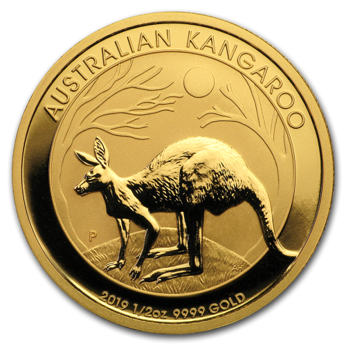 Thumbnail 1/2 oz Kangaroo Gouden Munt 2020 achterkant