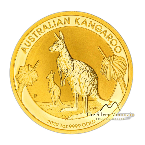 Thumbnail 1/10 oz Kangaroo Gouden Munt 2020 perspectief 2