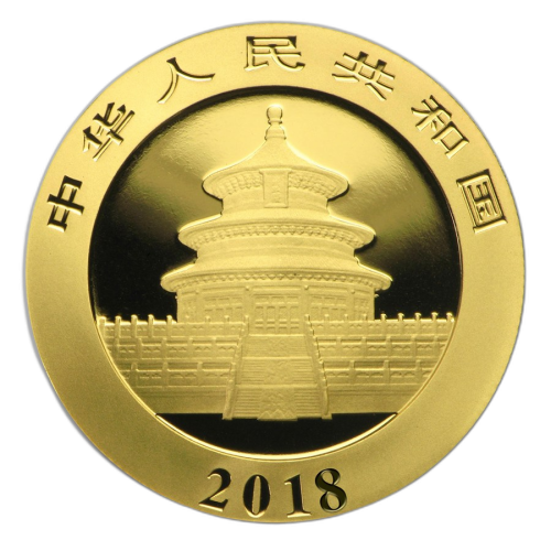Thumbnail 15g Panda Gouden Munt 2018 achterkant
