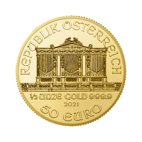 Thumbnail 1/2 oz Philharmoniker Goldmünze 2024 back