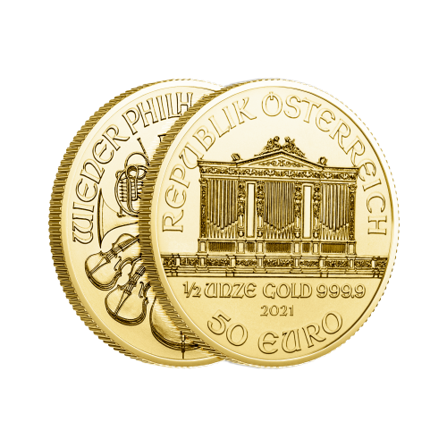 Thumbnail 1/2 oz Philharmoniker Goldmünze 2024 angle 2