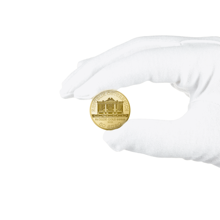 1/2 oz Philharmoniker Goldmünze 2024 angle 4