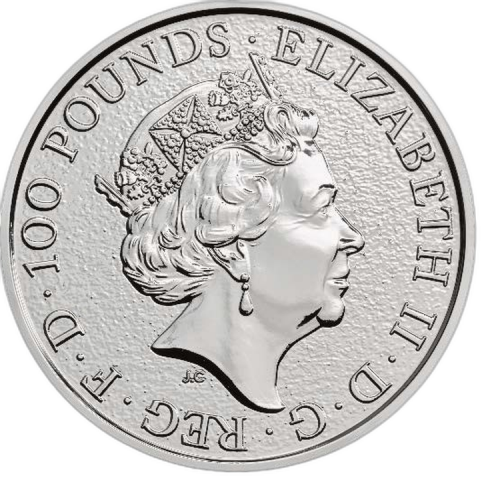Thumbnail 1 oz Royal Mint Platina Munt 2018 back