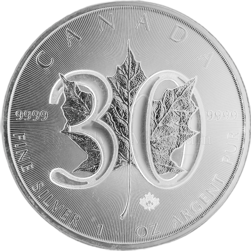 Thumbnail 1 oz Royal Canadian Mint Silver Coin 2018 angle 3