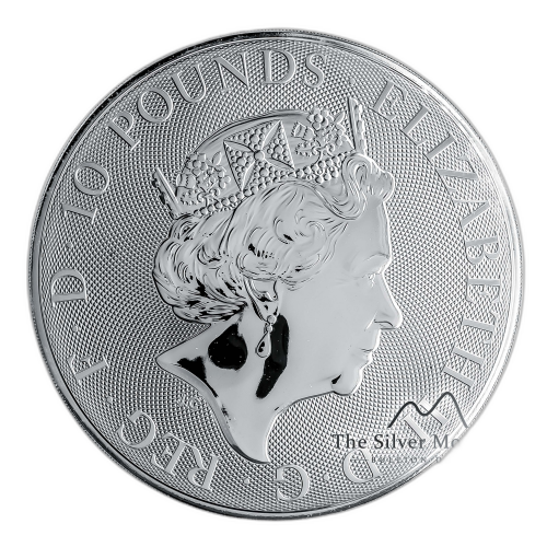 Thumbnail 10 oz Queens Beasts d'Argent 2018 angle 4