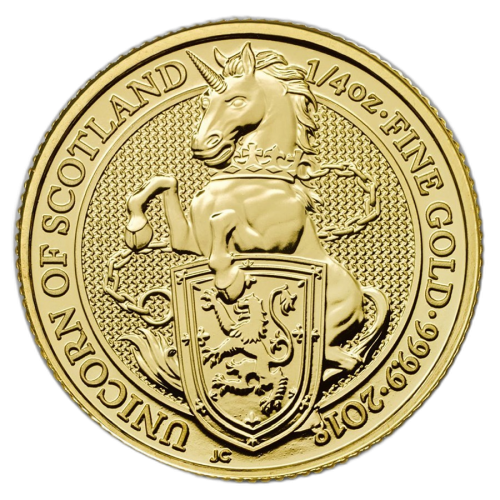 Thumbnail 1/4 oz Royal Mint Gold Coin 2018 back