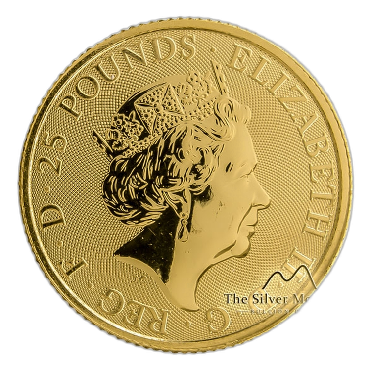 1/4 oz Royal Mint Gold Coin 2018 angle 1