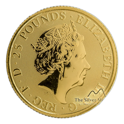 Thumbnail 1/4 oz Royal Mint Gold Coin 2018 angle 1