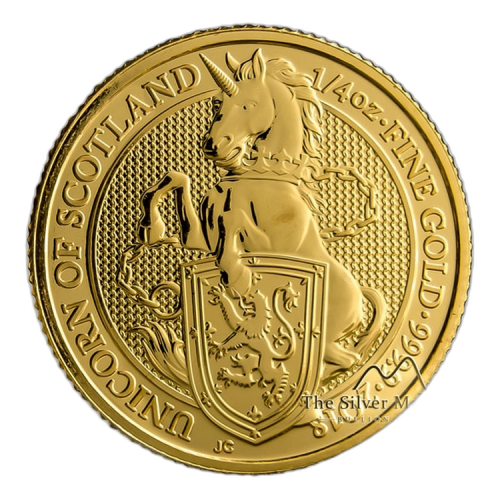 Thumbnail 1/4 oz Royal Mint Gold Coin 2018 angle 2