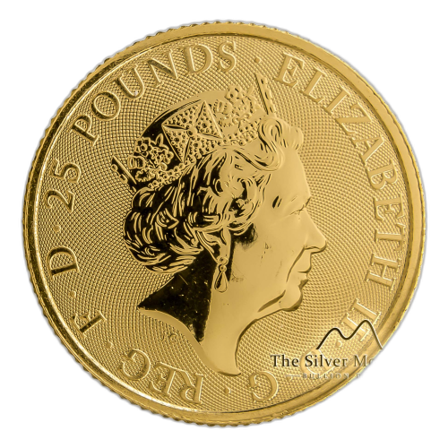 Thumbnail 1/4 oz Royal Mint Gold Coin 2018 angle 4
